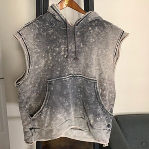 Grey Free People sweat vest